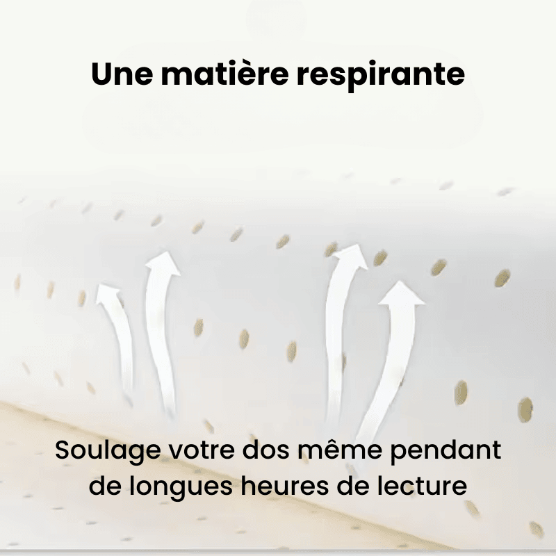Coussin de lecture respirant